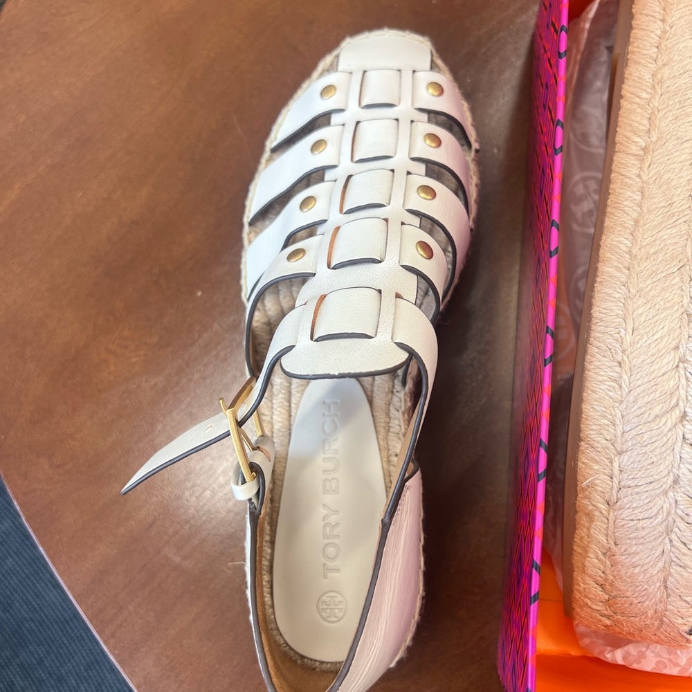Tory Burch White Espadrille Elegance